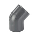 3/4" NPT Schedule 80 Gray PVC Threaded 45° Elbow