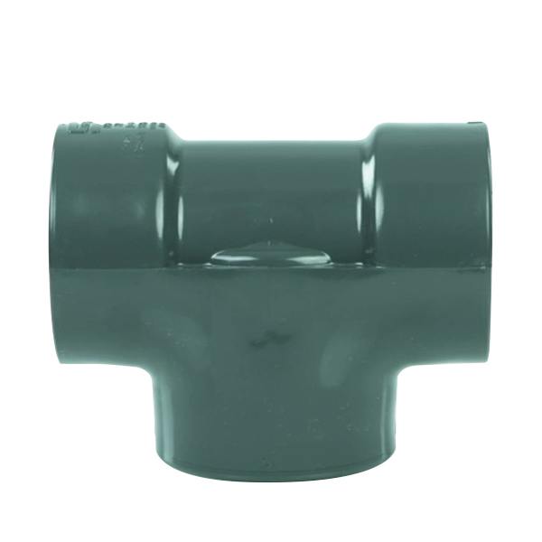 2-1/2" Schedule 80 Gray PVC Threaded Tee
