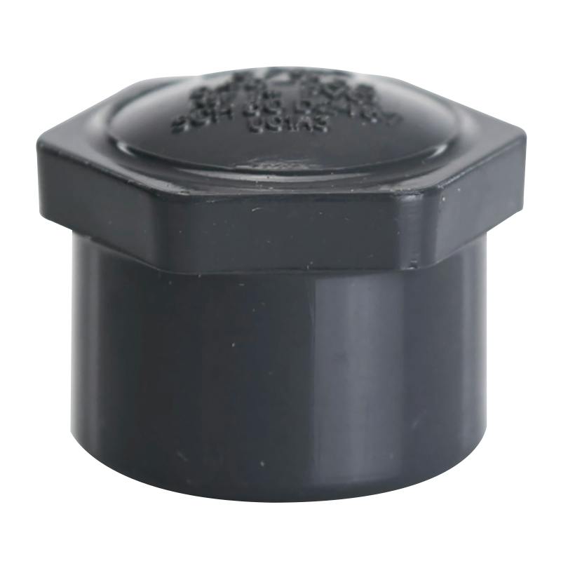 3/8" Schedule 80 Gray PVC Threaded Cap
