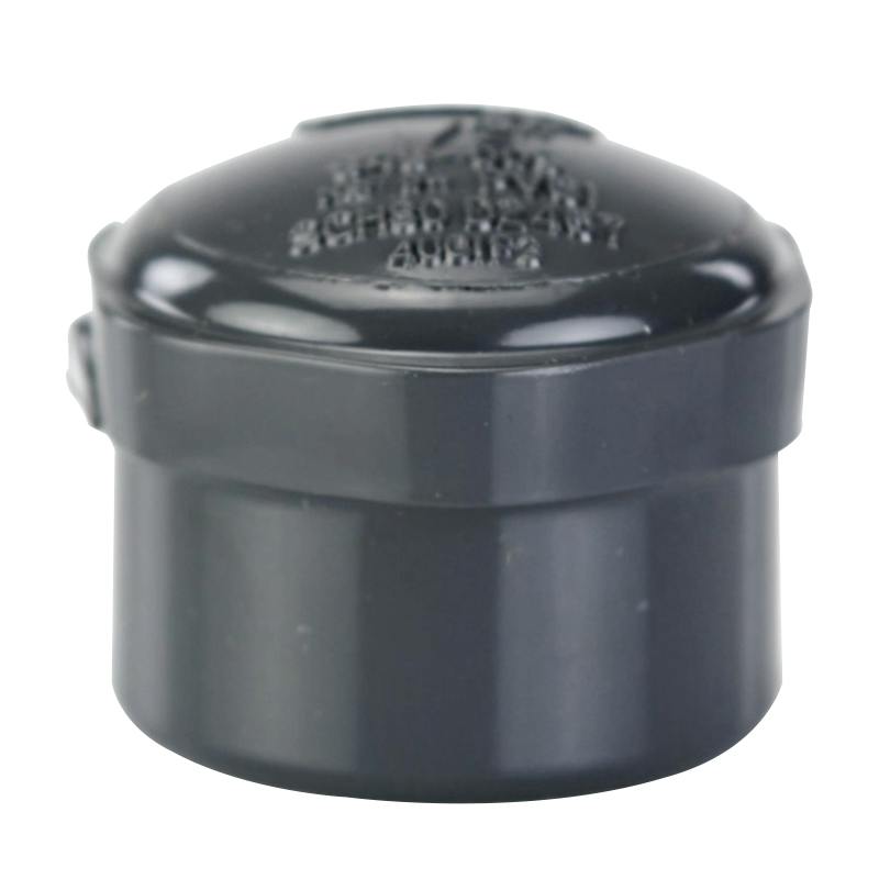 1/2" Schedule 80 Gray PVC Threaded Cap