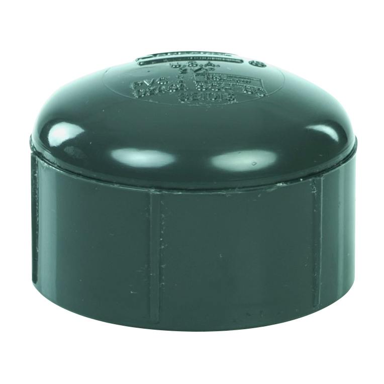 2-1/2" Schedule 80 Gray PVC Threaded Cap