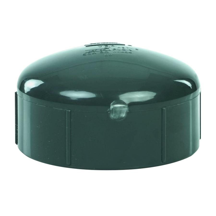 4" Schedule 80 Gray PVC Threaded Cap