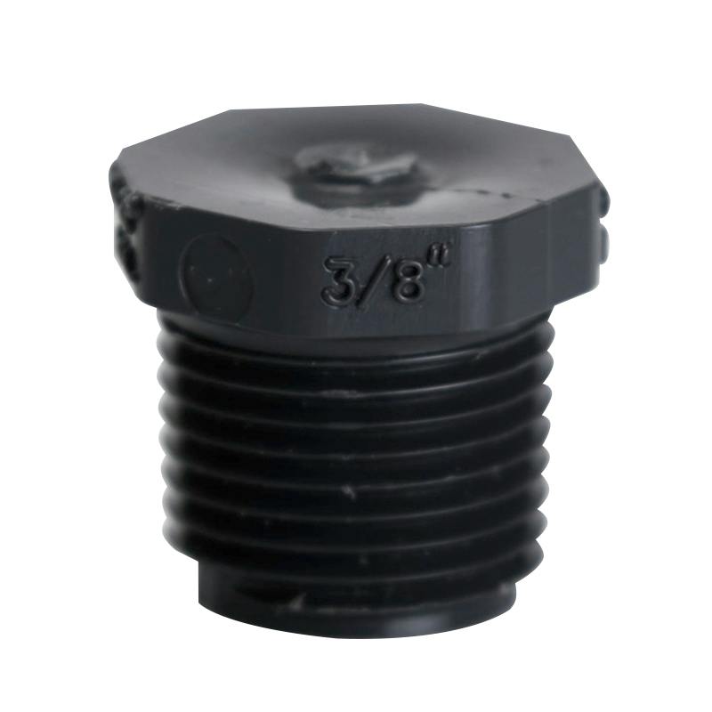 3/8" Schedule 80 Gray PVC Threaded Plug
