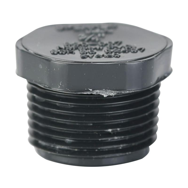 3/4" Schedule 80 Gray PVC Threaded Plug