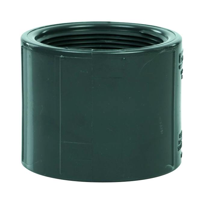 3" Schedule 80 Gray PVC Threaded Coupling