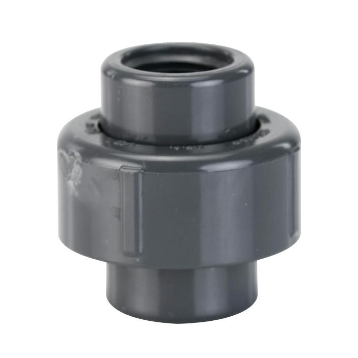 1/2" Schedule 80 Gray PVC Threaded Union