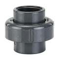 1-1/4" Schedule 80 Gray PVC Threaded Union