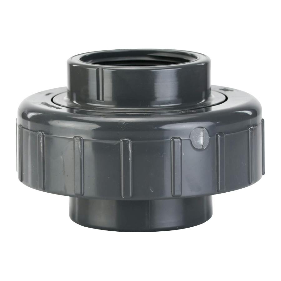 2-1/2" Schedule 80 Gray PVC Threaded Union