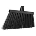 11.4" Black Polypropylene Vikan® Angle Cut Broom Head with Stiff Polyester Bristles (Handle Sold Separately)