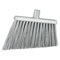 11.4" Gray Polypropylene Vikan® Angle Cut Broom Head with Stiff Polyester Bristles (Handle Sold Separately)