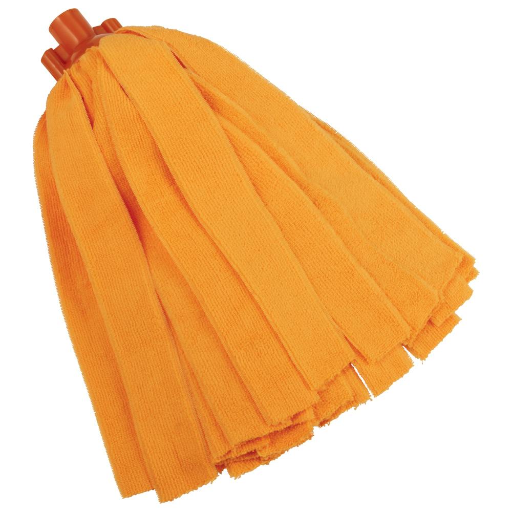 Orange Microfiber Vikan® Socket Replacement Mop Head (Handle Sold Separately)