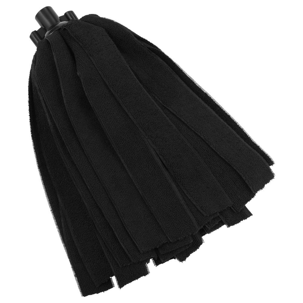 Black Microfiber Vikan® Socket Replacement Mop Head (Handle Sold Separately)
