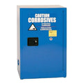 12 Gallon Blue Compact Eagle Acid Cabinet with 1 Manual-Close Door