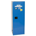 24 Gallon Blue Compact Eagle Acid Cabinet with 1 Manual-Close Door