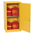 16 Gallon Eagle Space Saving Safety Cabinet with 1 Shelf & 1 Manual-Close Door