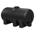 1035 Gallon Black Polyethylene Elliptical Free-Standing Horizontal Leg Tank with 2" Fitting & 16" Lid (No Sump) - 88" L x 78" W x 55" Hgt.