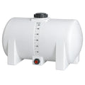 55 Gallon Natural Polyethylene Round Free-Standing Horizontal Leg Tank with 3/4" Fitting & 5" Lid (No Sump) - 23" Dia. x 34" L