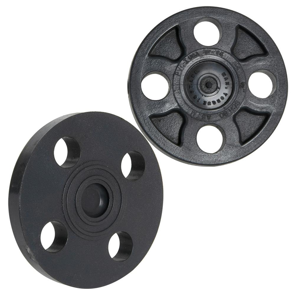 1/2" Schedule 80 Gray PVC 150 lb. Blind Flange