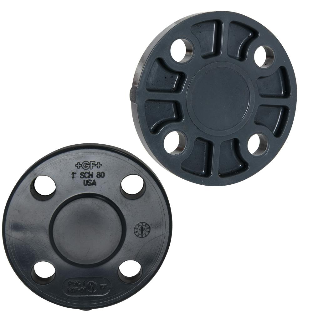 1" Schedule 80 Gray PVC 150 lb. Blind Flange