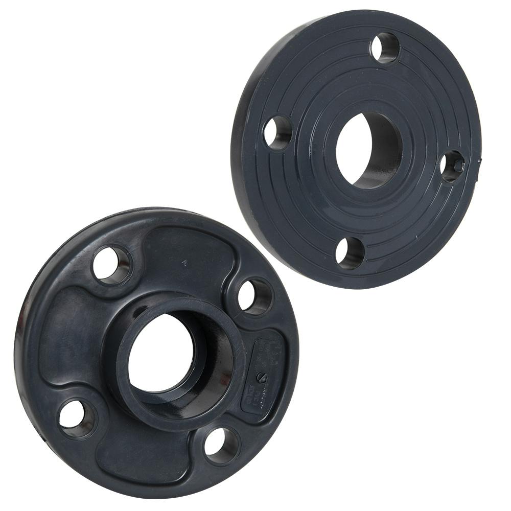 1-1/4" Schedule 80 Gray PVC Socket 150 lb. Companion Flange