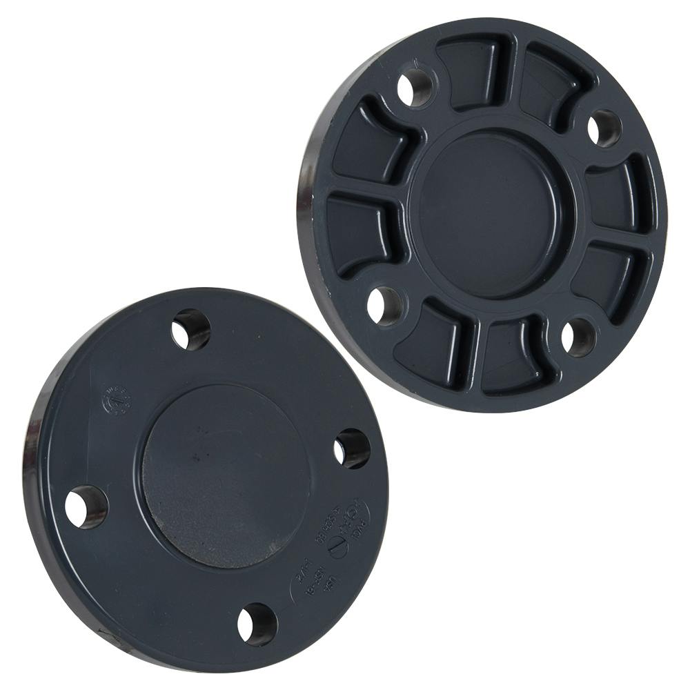 1-1/2" Schedule 80 Gray PVC 150 lb. Blind Flange