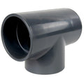 6" Schedule 80 Gray PVC Socket Tee