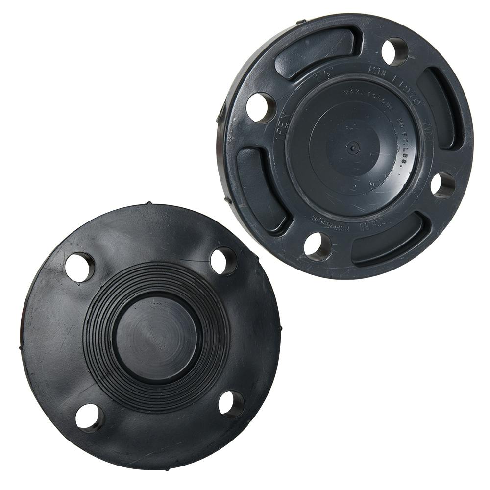 2-1/2" Schedule 80 Gray PVC 150 lb. Blind Flange