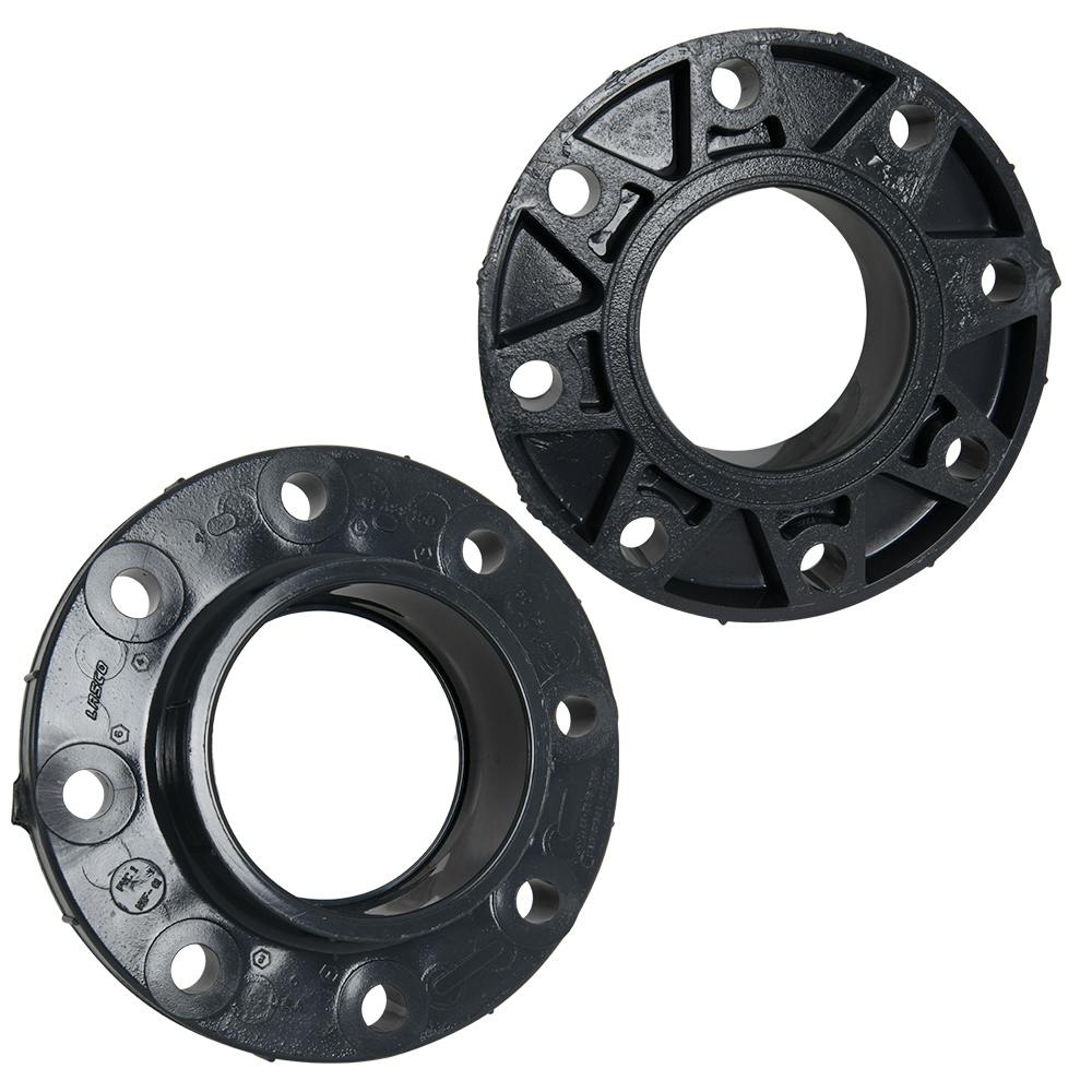 4" Schedule 80 Gray PVC Socket 150 lb. Companion Flange