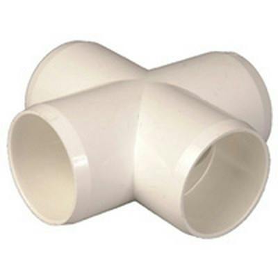 1-1/2" White Cross