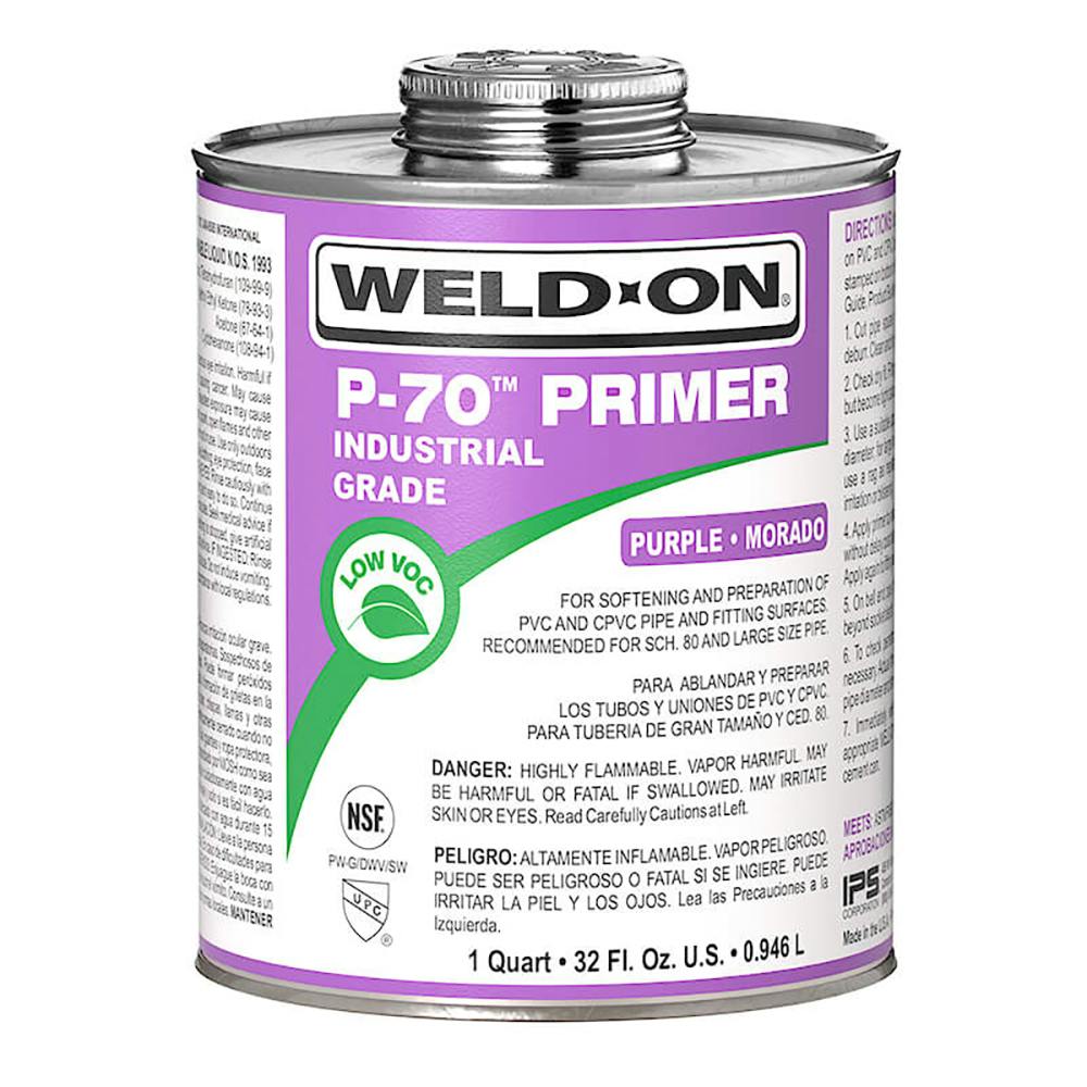 Quart Clear IPS® Weld-On P-70™ PVC/CPVC Primer