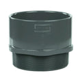 6" Schedule 40 Gray PVC MIPT x Socket Male Adapter