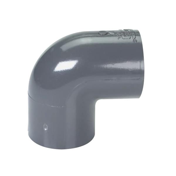 1-1/4" Schedule 40 Gray PVC Socket 90° Elbow