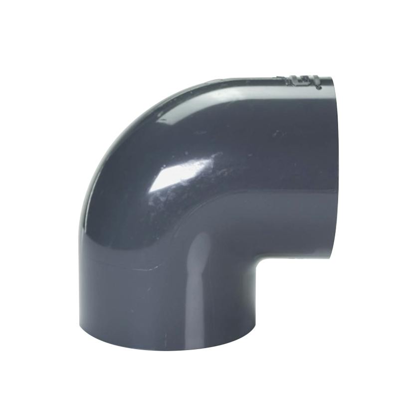 4" Schedule 40 Gray PVC Socket 90° Elbow