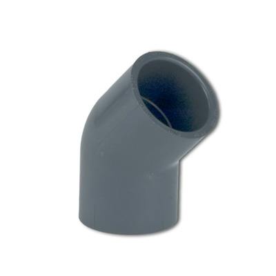 3" Schedule 40 Gray PVC Socket 45° Elbow