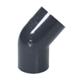1" Schedule 40 Gray PVC Socket 45° Elbow