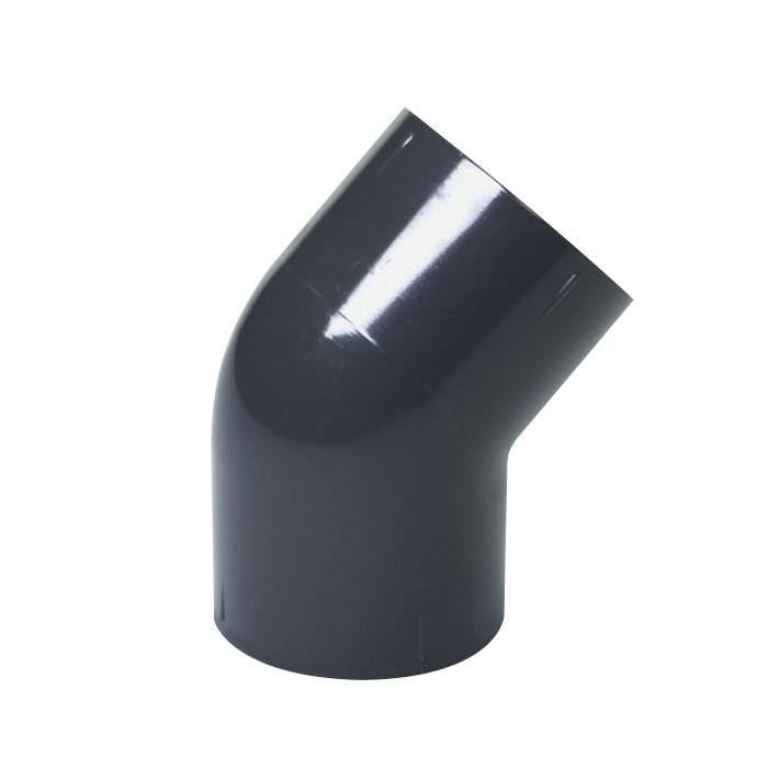 1-1/4" Schedule 40 Gray PVC Socket 45° Elbow