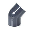 2" Schedule 40 Gray PVC Socket 45° Elbow