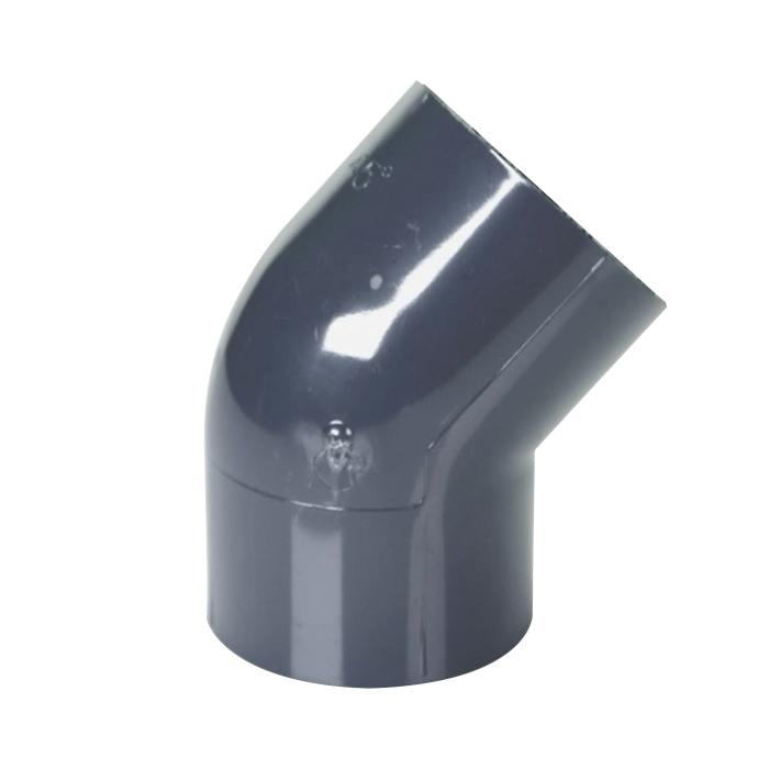 2" Schedule 40 Gray PVC Socket 45° Elbow