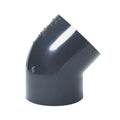 4" Schedule 40 Gray PVC Socket 45° Elbow