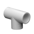 1/2" Schedule 40 White PVC Socket Tee