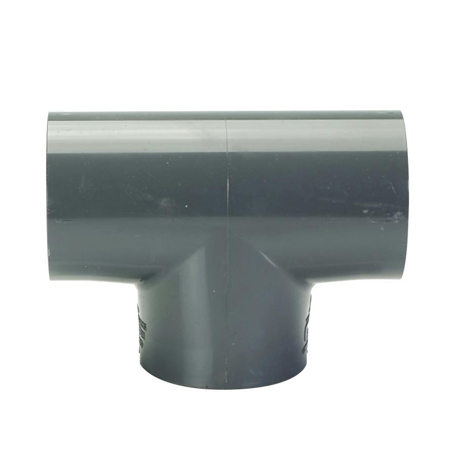 2-1/2" Schedule 40 Gray PVC Socket Tee