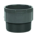 4" Schedule 40 Gray PVC MIPT x Socket Male Adapter