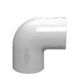3/4" Schedule 40 White PVC Socket 90° Elbow