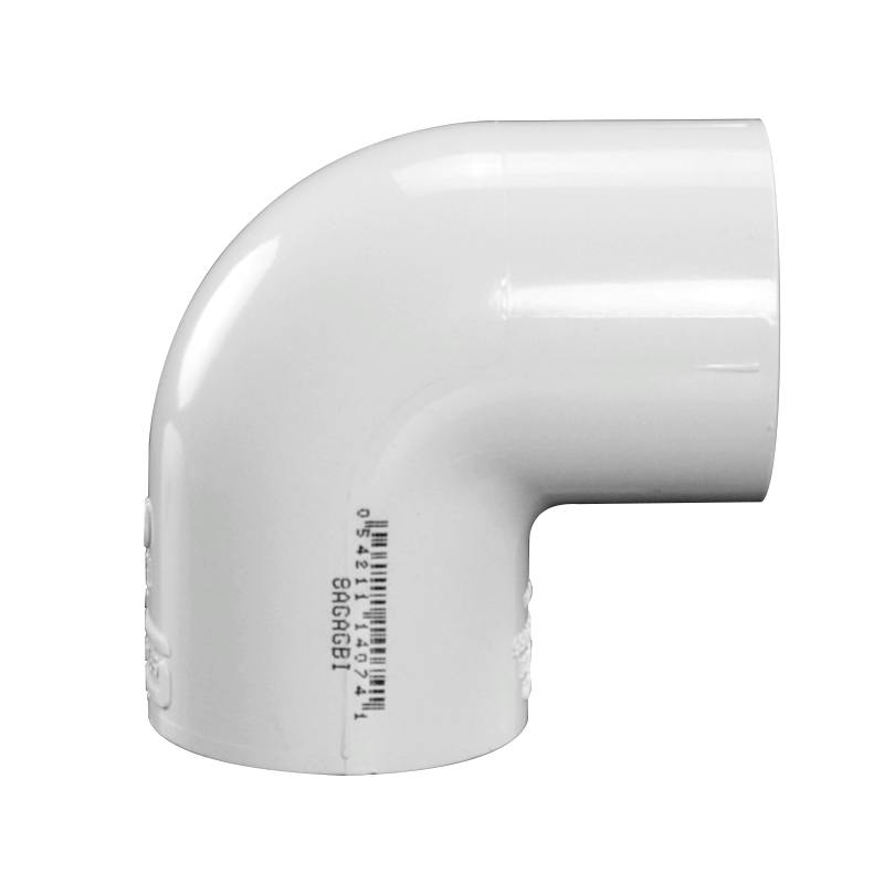 1-1/4" Schedule 40 White PVC Socket 90° Elbow