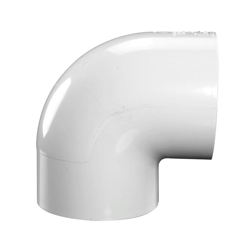 6" Schedule 40 White PVC Socket 90° Elbow