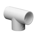 1-1/2" Schedule 40 White PVC Socket Tee