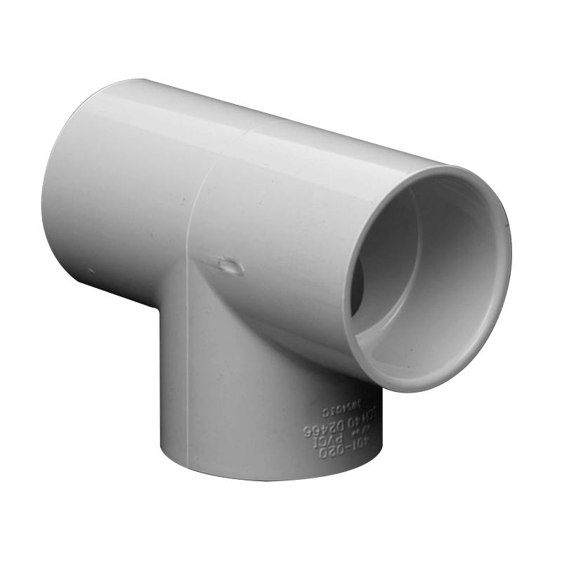 2" Schedule 40 White PVC Socket Tee