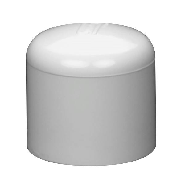 1" Schedule 40 White PVC Socket Cap