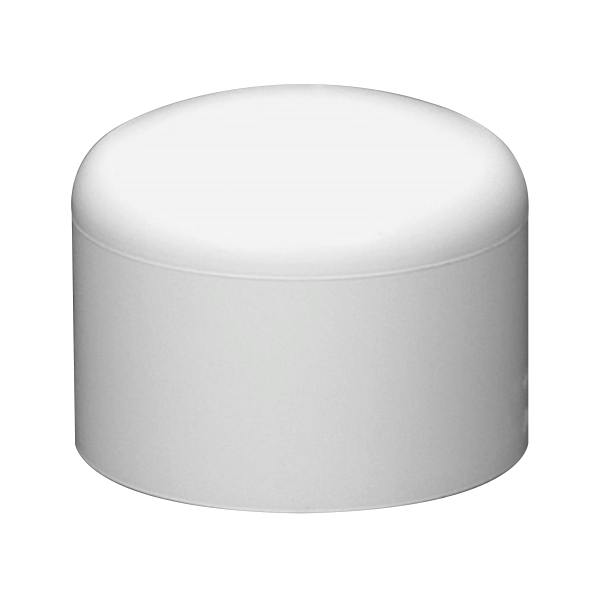 2-1/2" Schedule 40 White PVC Socket Cap