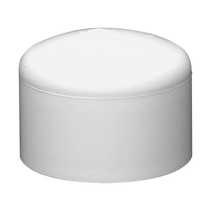 3" Schedule 40 White PVC Socket Cap